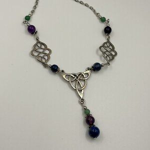 Beaded Celtic Knot Necklace